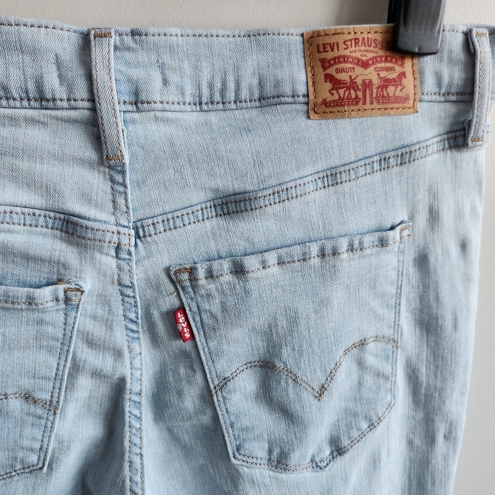 Levi's High Rise Straight Jeans Denim Pants 724 Size 14w - Picture 6 of 15